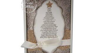 Evergreen Shimmer Wow Christmas Card featuring Stampin' Up!