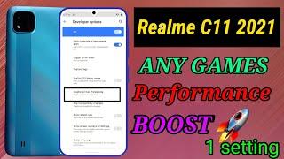 Realme C11 2021 Games graphics setting || graphics boost kaisa karen ||by hm technical