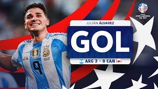 GOL DE JULIÁN ÁLVAREZ | ARGENTINA 2-0 CANADÁ | COPA AMÉRICA USA 2024™