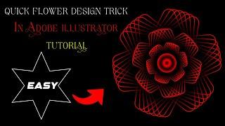 Quick Flower design Tricks-Adobe illustrator-Logo Design tutorial