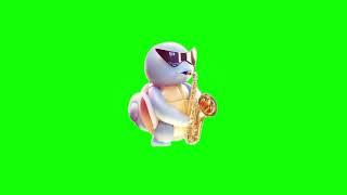 Pokemon Squirtle Saxophone Green Screen
