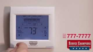 New Honeywell TH 8000 Thermostat - Service Champions Heating & Air Conditioning