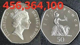 1997 50p 50 PENCE Coin VALUE + REVIEW Proof Small 50p ELIZABETH II