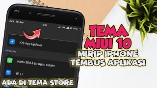 Tema iOS Xiomi Miui 10, Jam di Tengah dan Tembus Semua Aplikasi