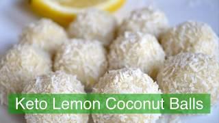 Keto Lemon Coconut Balls (No-Bake) | كيتو كرات ليمون جوز الهند