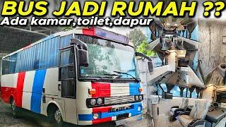 BUS MOTORHOME DISULAP JADI RUMAH VIP LENGKAP ADA TOILET  #CAMPERBUS #MOTORHOME #BBOTO