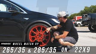 Wheel Match Up-285/35 &  265/35 on a 22x9, ExtremeContact on Niche