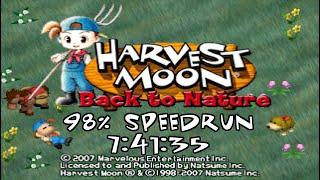 [WR] Harvest Moon: Back to Nature 98% Speedrun in 7:41:35