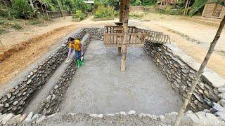 FULL VIDEO: 65 Days to Build a Koi Pond | From start to finish - Phùng Thị Chài