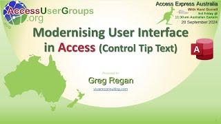 AEA: Control Tip Text in Access forms with Greg Regan