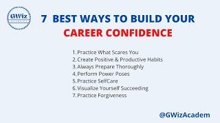 The 7 best way to build confidence  in your career. #shorts