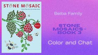 Color and Chat From Stone Mosaic Book 3 by Belba Family