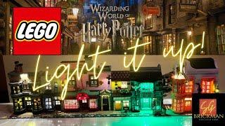 Lego 75978 Diagon Alley LED Light Kit Lightailing | Unboxing Time Lapse Review