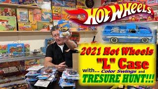 2021 Hot Wheels L Case with Treasure Hunt | Hot Wheels