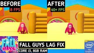 How To Reduce Lag In Fall Guys In Low End PC | 8GB RAM Intel HD Graphics