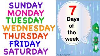 Week Name !! Sunday Monday !! Week of the day spelling !! Learn Spelling Days of the week for kids