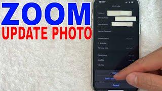   How To Change Update Zoom Profile Picture 