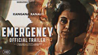 EMERGENCY Movie : Official Release date | Kangana Ranaut | Anupam kher | Emergency trailer