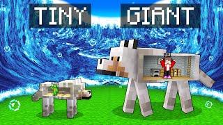 Mikey TINY & JJ GIANT Dog Bunker vs TSUNAMI in Minecraft (Maizen)