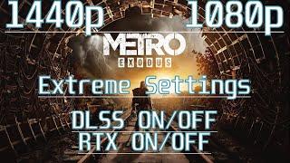 Metro Exodus Ryzen 5 3600 RTX 3060ti 1080P/1440P RTX ON/OFF DLSS ON/OFF