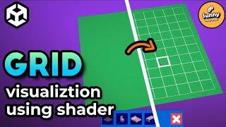 Showing grid using Shader in Unity - Grid Placement System P2