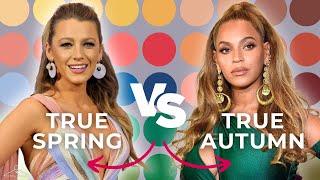 True Autumn vs True Spring | Seasonal Color Analysis