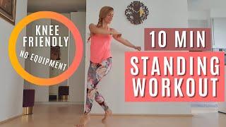 10 MIN STANDING CARDIO WORKOUT - knee friendly and no jumping / No Equipment | Ivana De Jelaca