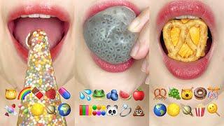 asmr 3HOUR EMOJI FOOD CHALLENGE MUKBANG SATISFYING & RELAXING 3시간 이모지 모음집 eating sounds