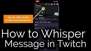 How to Whisper Message in Twitch