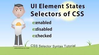 CSS UI Element States Selectors Tutorial