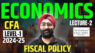 CFA LEVEL 1 | FISCAL POLICY - LECTURE 1 | ECONOMICS  @thewallstreetschool