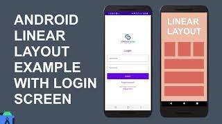 Linear Layout In Android | Linear Layout Example In Android Studio | Android Login Screen Example