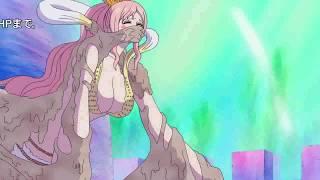 One Piece - Shirahoshi abraza a luffy