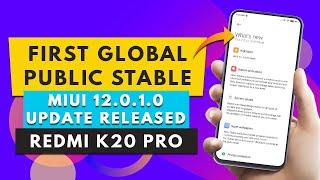 MIUI 12 First Global Stable Update for Redmi K20 Pro | MIUI 12.0.1.0 Public Update