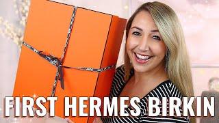 UNBOXING MY FIRST HERMES BIRKIN! My Dream Bag! *Hermes Birkin 30 Etain Rose Gold*