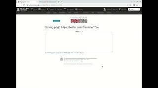 Archiving twitter feed to wayback machine on archive.org