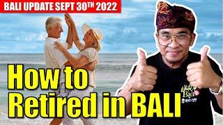 Bali retirement visa - how to stay in Bali
