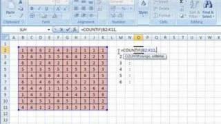 Excel 2007 - The COUNTIF Function And Absolute References