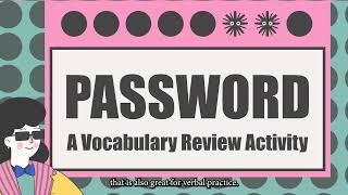 Create a Vocabulary Quiz With the "Password Vocabulary Game"