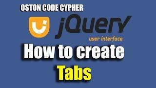 How to create Tabs Using jquery UI