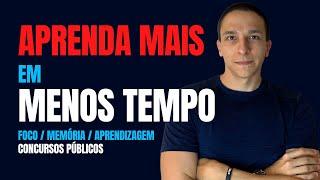 APRENDA MAIS RAPIDO o que ESTUDOU - se CANSANDO MENOS | Thiago Pereira - Concursos Públicos