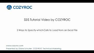 3 Ways to Get Data from Excel  - SSIS tutorials for Beginners by COZYROC