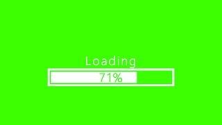 Free Loading Animation in Black or White color Green Screen