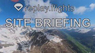 Site briefing with https://replay.flights