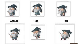 Animated Characters: Wizard - 2D Game Graphics and Game Sprites