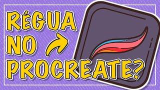 COMO USAR RÉGUA NO PROCREATE | PROCREATE EM 1 MINUTO #shorts