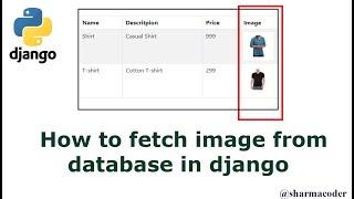 Part 2: How to fetch/Retrieve image from database in Django | Django Image CRUD