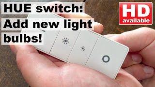 Add a hue bulb to the wireless dimming switch!