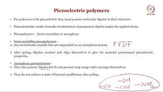 Lec 59 Piezoelectric polymers