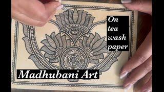 SHANKH II How to make Madhubani Painting II Mithila Art II Kachni Black II Tutorial in Hindi II